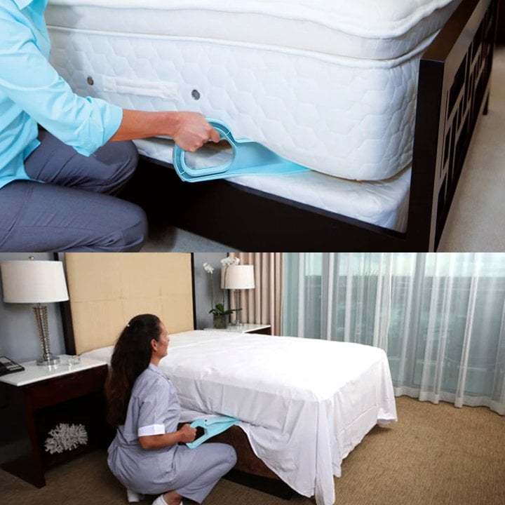 Ergonomic Mattress Wedge Elevator - Bed Making & Mattress Lifting Hand