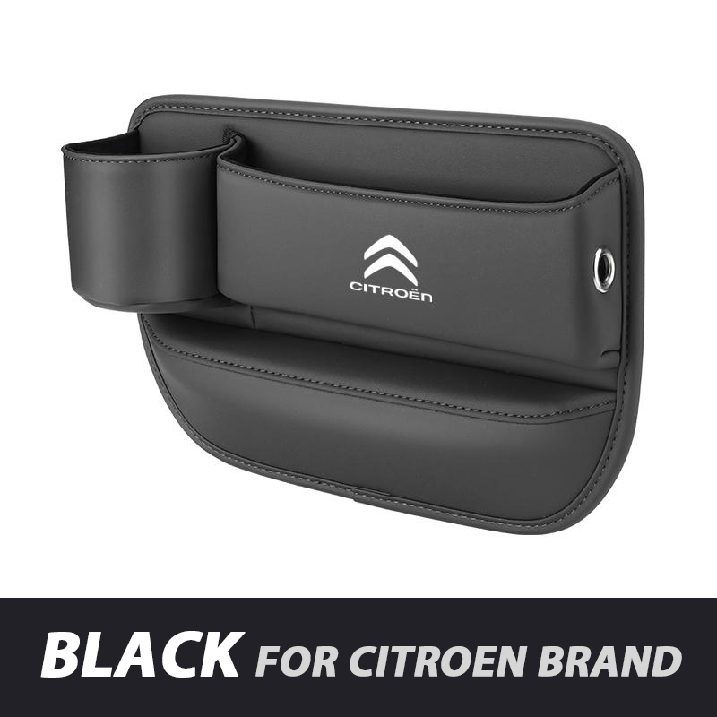 📣50% OFF Hot Sale! 🔥Exclusive Logo Leather Car Seat Storage Box With Water Cup Holder