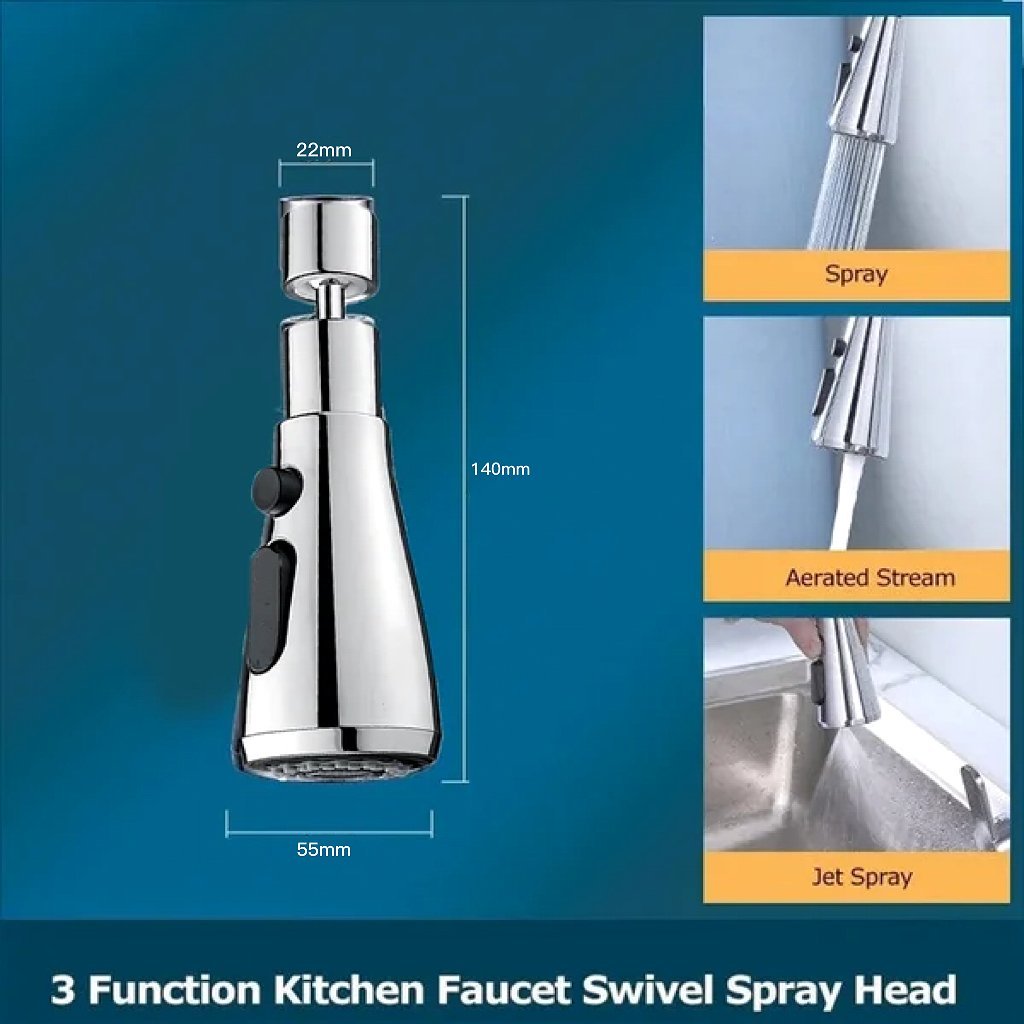 (🎁2024 New Year Hot Sale🎁)🔥New Year Promotion-360° Rotatable - Kitchen Faucet Spray Head