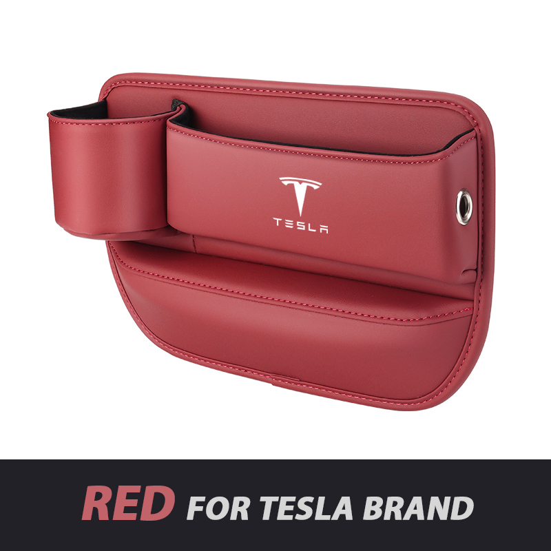📣50% OFF Hot Sale! 🔥Exclusive Logo Leather Car Seat Storage Box With Water Cup Holder