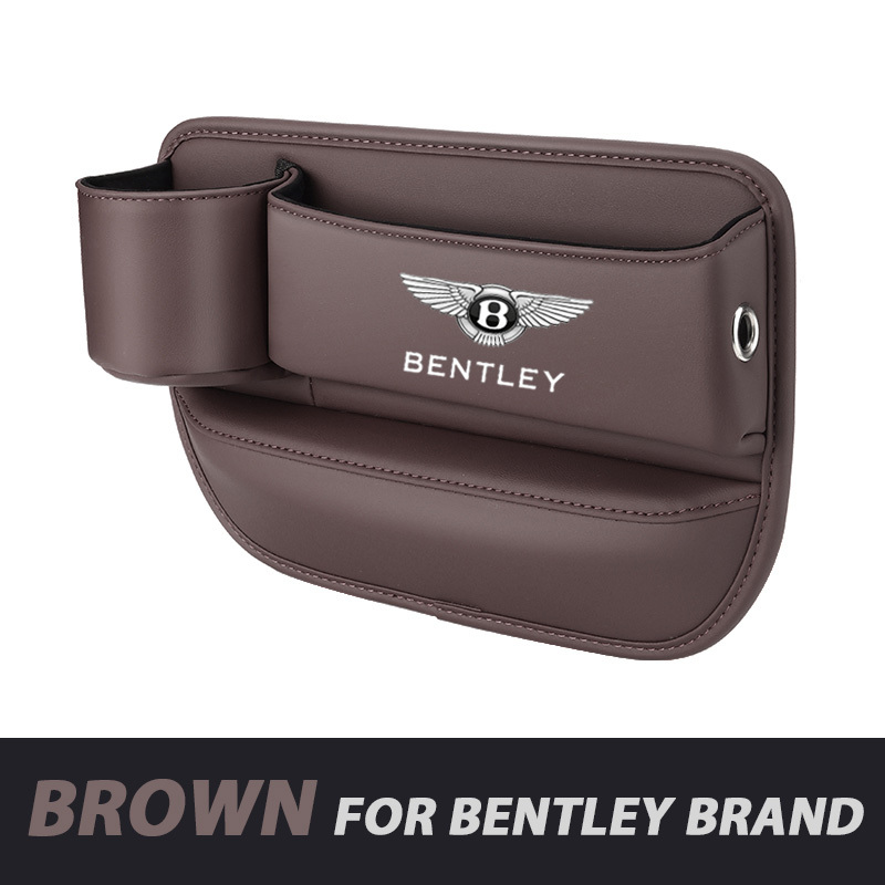 📣50% OFF Hot Sale! 🔥Exclusive Logo Leather Car Seat Storage Box With Water Cup Holder
