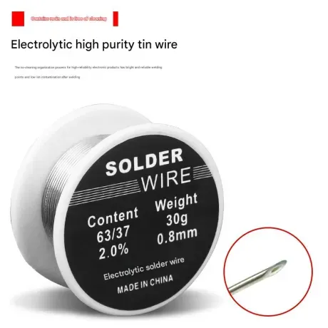 Low Temperature High Purity Rosin Core Solder Wire (30g Small Roll, 0.8mm)