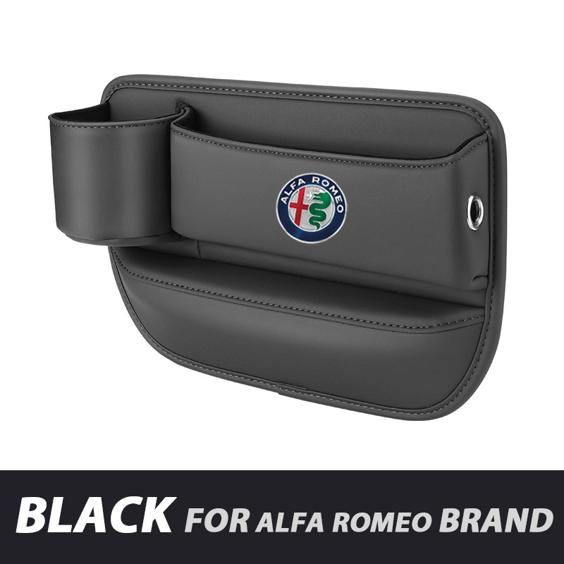 📣50% OFF Hot Sale! 🔥Exclusive Logo Leather Car Seat Storage Box With Water Cup Holder