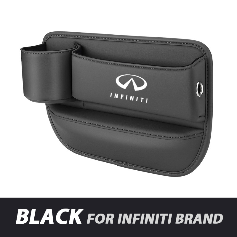 📣50% OFF Hot Sale! 🔥Exclusive Logo Leather Car Seat Storage Box With Water Cup Holder