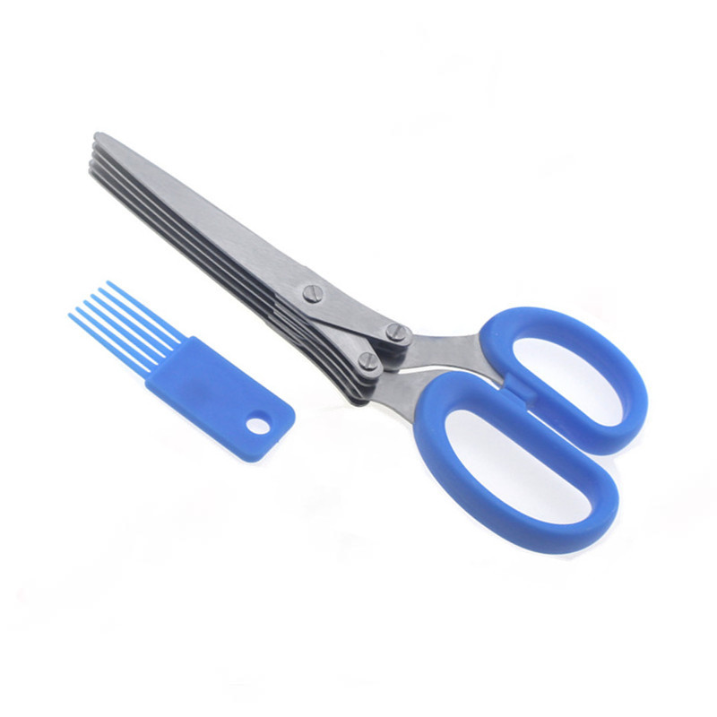 (🔥🎁2024 New Year Hot Sale🎁-49% Off 🔥) 5 Blade Kitchen Salad Scissors