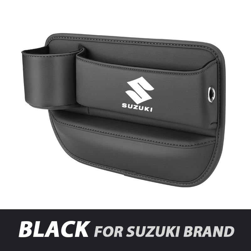 📣50% OFF Hot Sale! 🔥Exclusive Logo Leather Car Seat Storage Box With Water Cup Holder