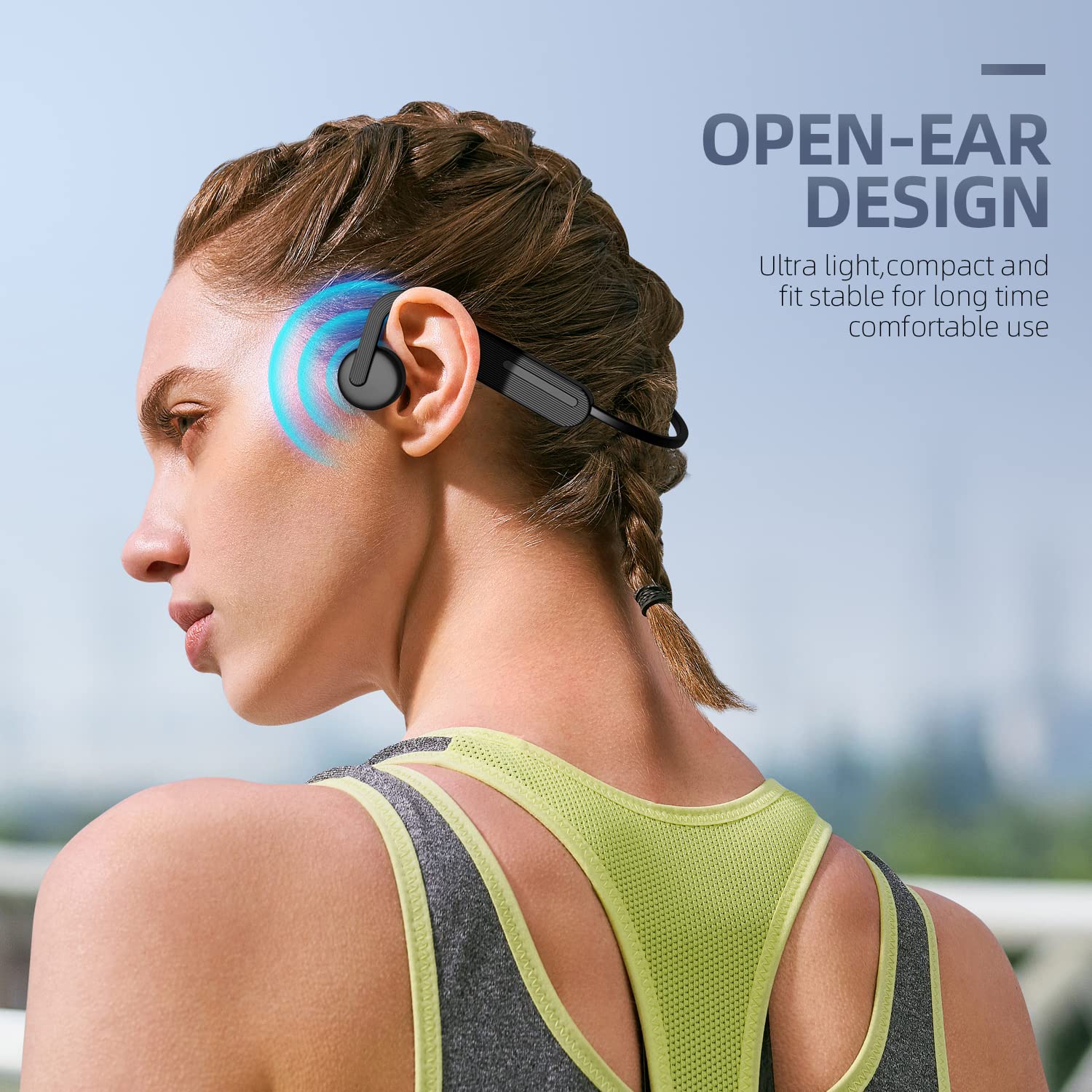 🔥LAST DAY 49% OFF🔥 Bone Conduction Headphones - Waterproof Bluetooth Wireless Headset🎧