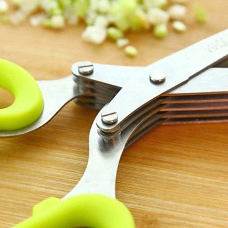 (🔥🎁2024 New Year Hot Sale🎁-49% Off 🔥) 5 Blade Kitchen Salad Scissors