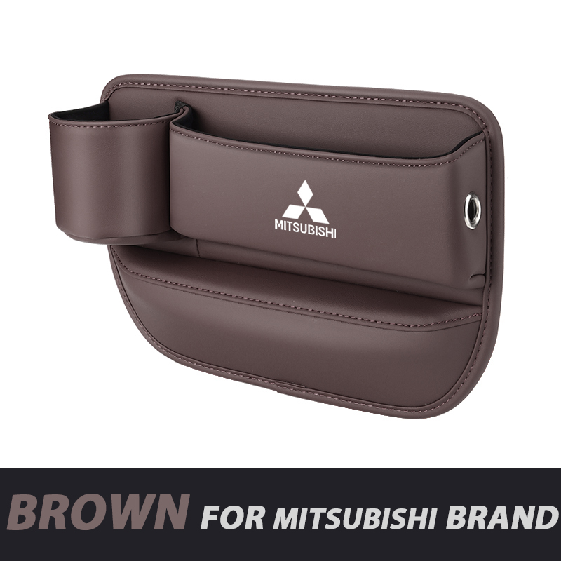 📣50% OFF Hot Sale! 🔥Exclusive Logo Leather Car Seat Storage Box With Water Cup Holder