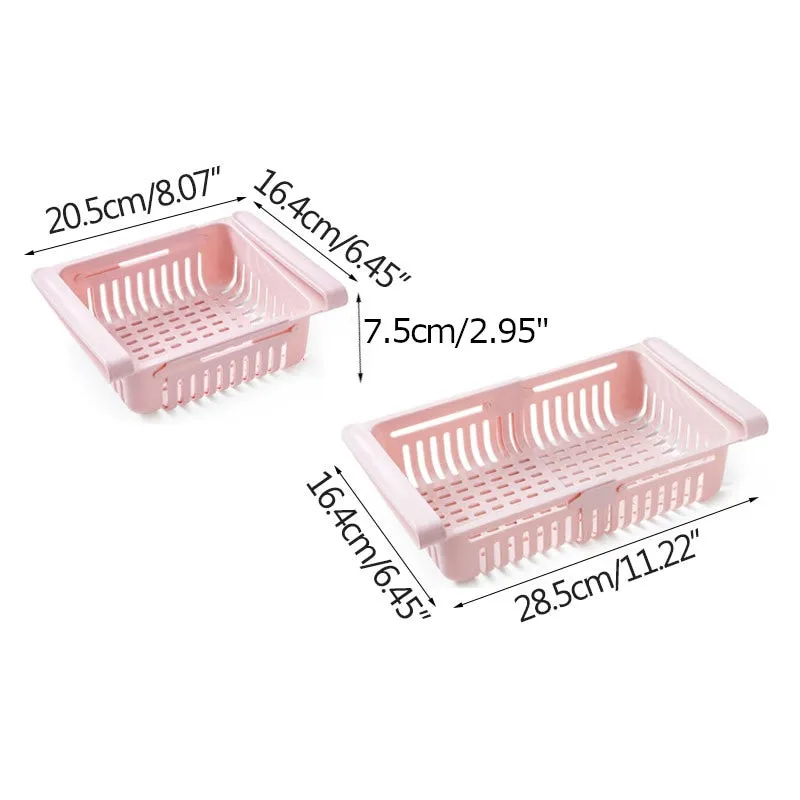 Retractable Refrigerator Storage Basket