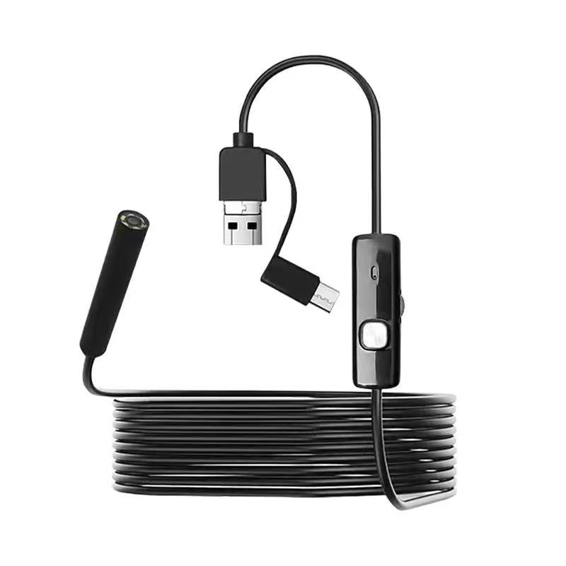 🔎 Plug-and-Play Endoscope Camera – Compatible with Android & iPhone &