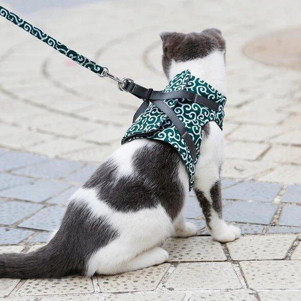 LAST DAY SALE-49% OFF-Cat Dogs Vest Harness and Leash Anti-break Away