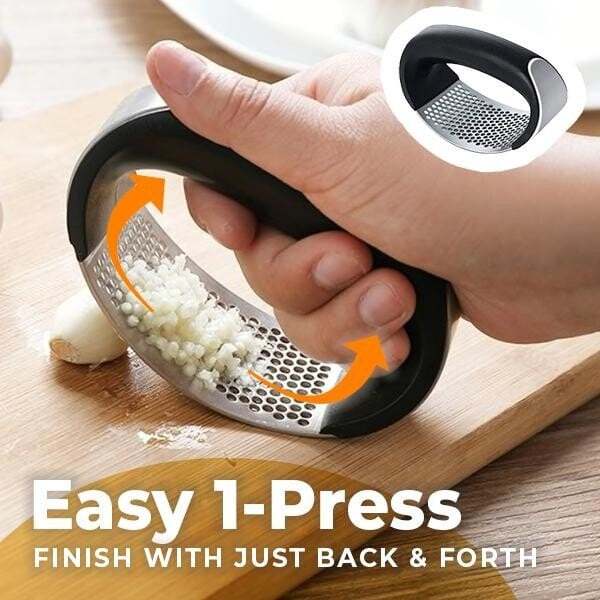 (Summer Hot Sale - Special Offer Now) Stainless Steel Garlic Presser 🍛BUY 1 GET 1 FREE NOW🍛