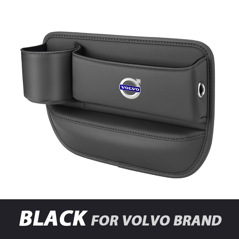 📣50% OFF Hot Sale! 🔥Exclusive Logo Leather Car Seat Storage Box With Water Cup Holder