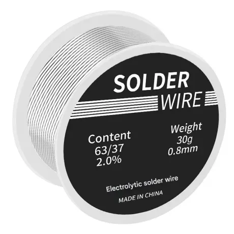 Low Temperature High Purity Rosin Core Solder Wire (30g Small Roll, 0.8mm)