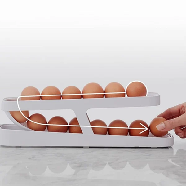 🔥LAST DAY PROMOTION 49% OFF🔥 2024 NEW AUTOMATIC ROLL-DOWN DOUBLE-LAYER EGG DISPENSER