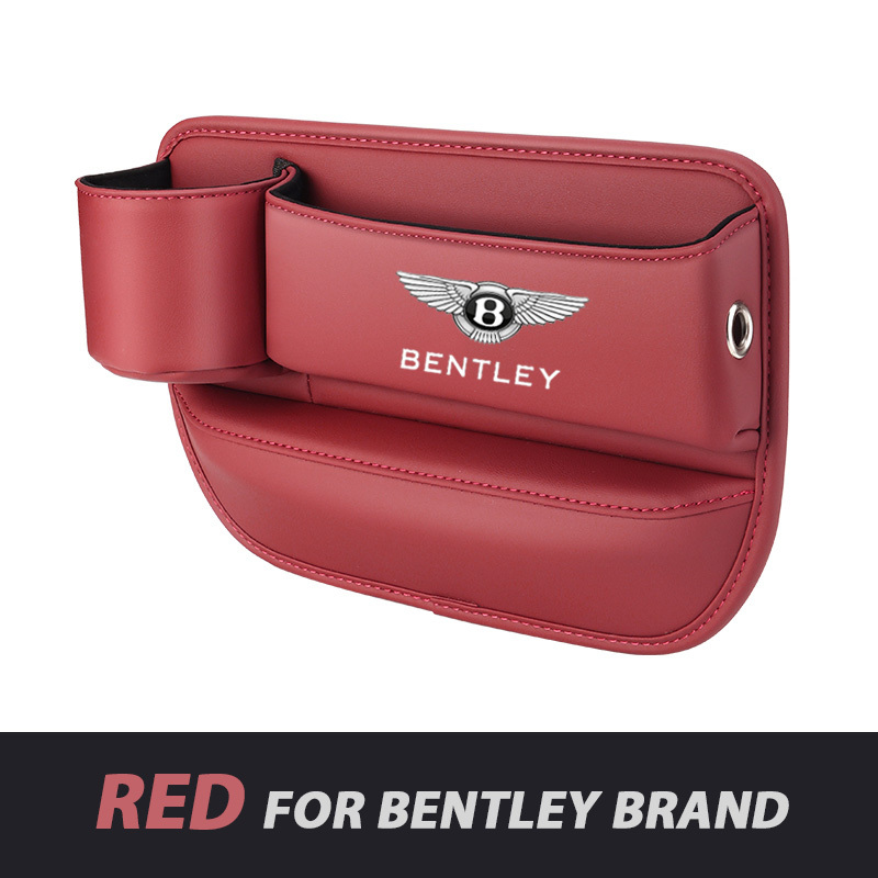 📣50% OFF Hot Sale! 🔥Exclusive Logo Leather Car Seat Storage Box With Water Cup Holder