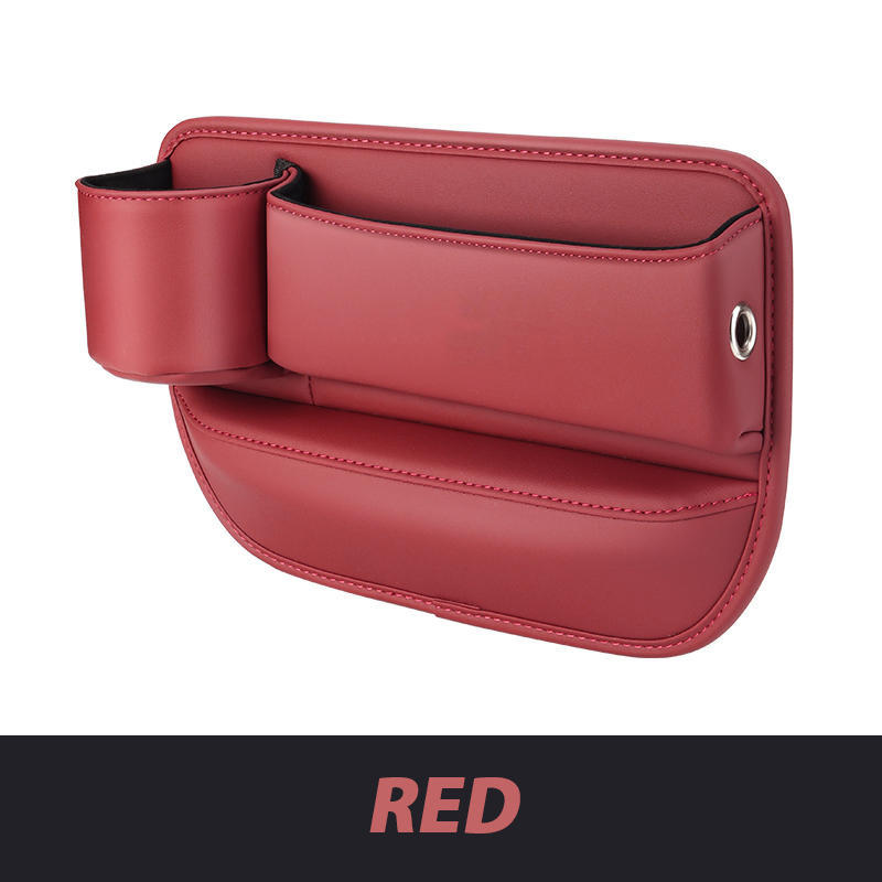 📣50% OFF Hot Sale! 🔥Exclusive Logo Leather Car Seat Storage Box With Water Cup Holder