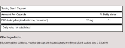 Blessome DHEA 25mg Dietary supplement 100 Capsules