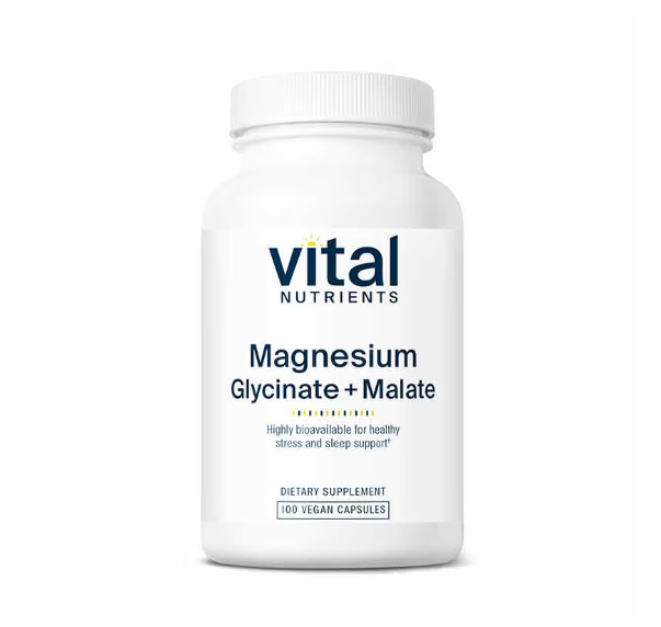 Vital Nutrients Magnesium Glycinate + Malate 100Capsules