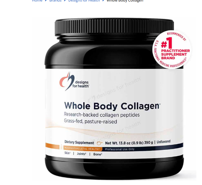 Designs For Health Whole Body Collagen 13.8Oz