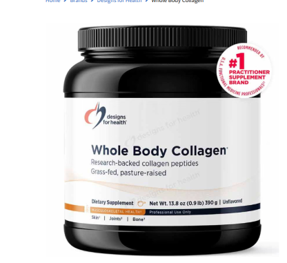 Designs For Health Whole Body Collagen 13.8Oz