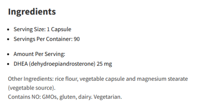 NutriDyn DHEA 90Capsules 