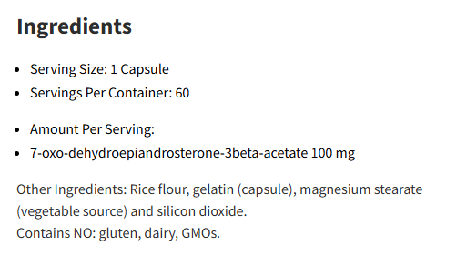 NutriDyn 7-Keto DHEA 60Capsules
