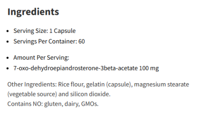 NutriDyn 7-Keto DHEA 60Capsules