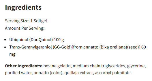 Designs For Health CoQnol 100 Mg  60Softgels