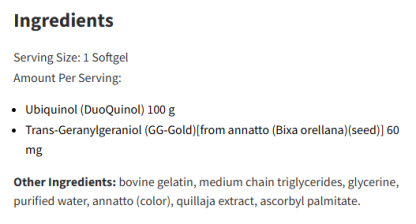 Designs For Health CoQnol 100 Mg  60Softgels