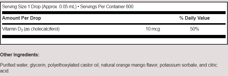 Blessome MicellizedVitamin D3 1FL.Oz.(0.05mL) 