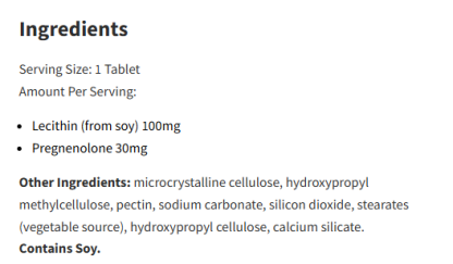 Designs For Health Pregnenolone CRT 60Tablets