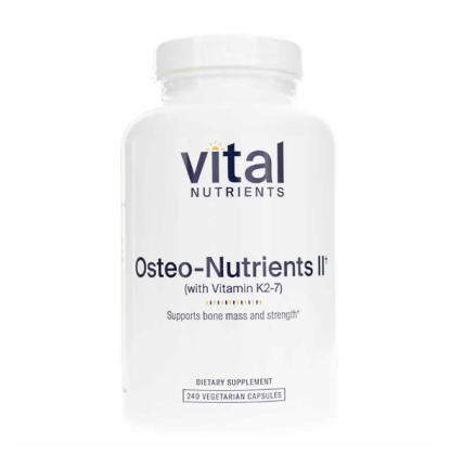 Vital Nutrients Osteo-Nutrients II with Vitamin K2-7 240Veg Capsules
