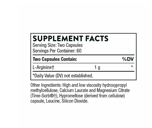 Thorne L-Arginine 120Veg Capsules