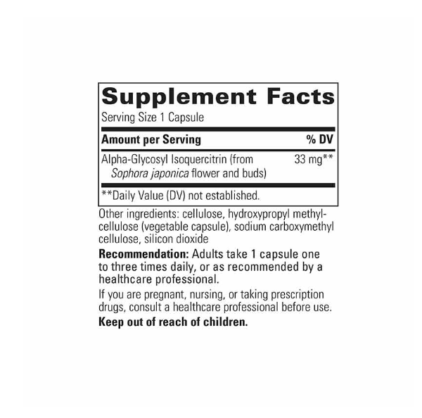  Integrative Therapeutics Alpha-Glycosyl Isoquercitrin 60Veg Capsules