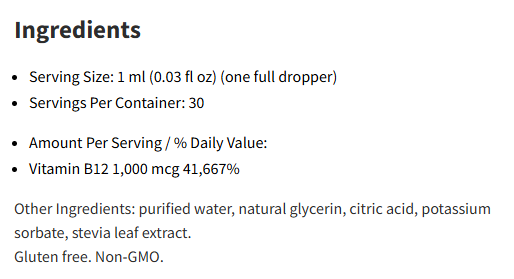 Pure Encapsulations B12 Liquid 1Oz