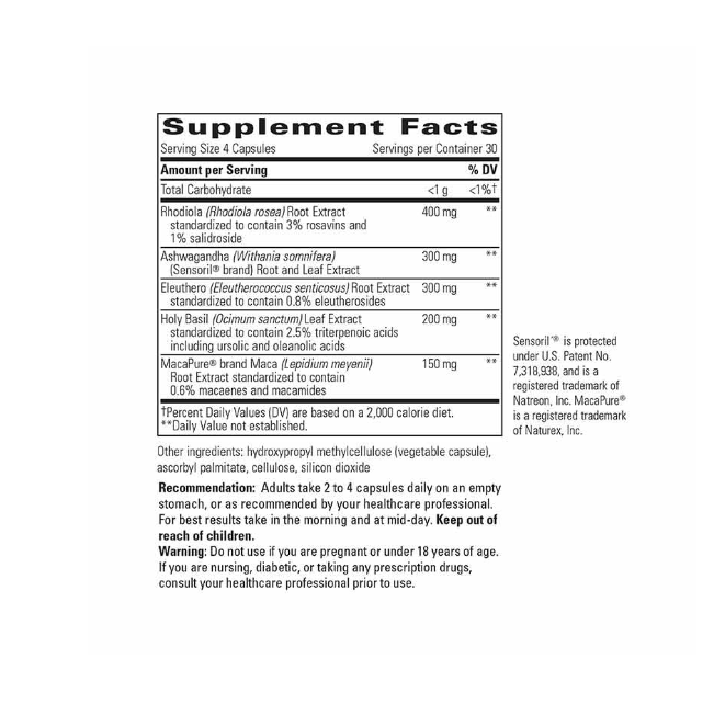 Integrative Therapeutics HPA Adapt Stress Resistance Complex 120Veg Capsules