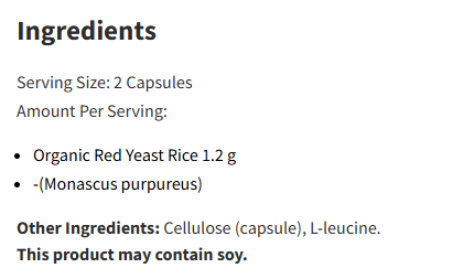 Designs For Health Red Yeast Rice 180Veg Capsules