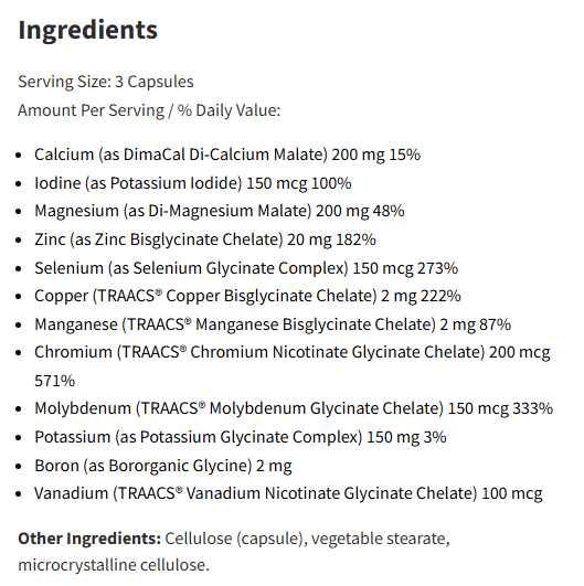 Designs For Health Complete Mineral Complex 90Veg Capsules