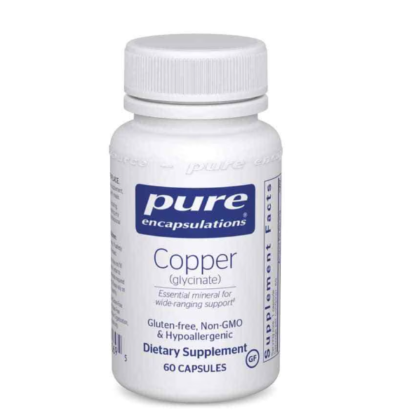 Pure Encapsulations Copper (glycinate) 60Capsules
