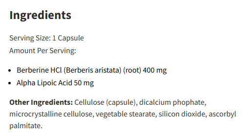 Designs For Health Berberine Synergy 60Veg Capsules