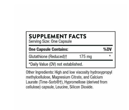 Thorne Glutathione-SR  60Veg Capsules