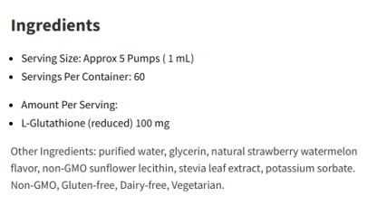 NutriDyn Liposomal Glutathione 2Oz 