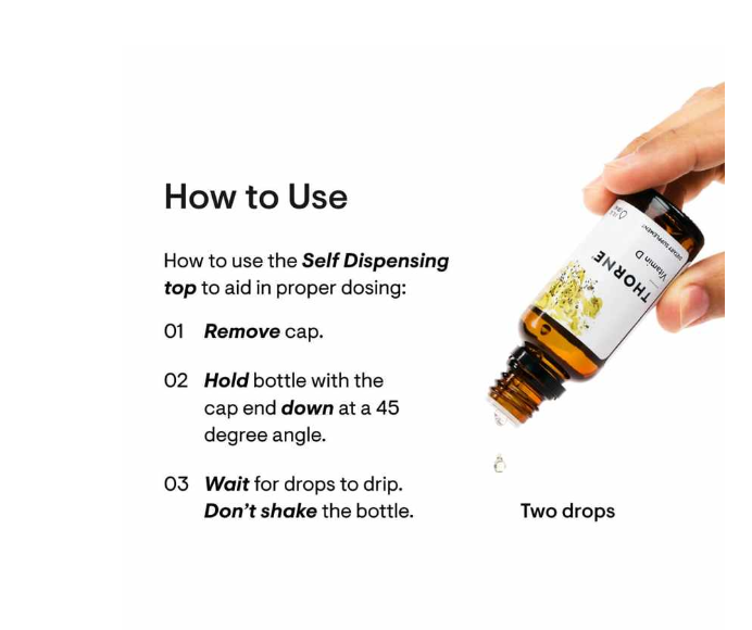 Thorne Vitamin D Liquid  1Oz