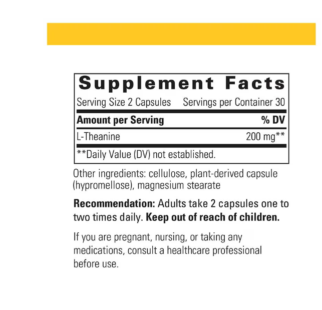 Integrative Therapeutics L-Theanine 60Veg Capsules