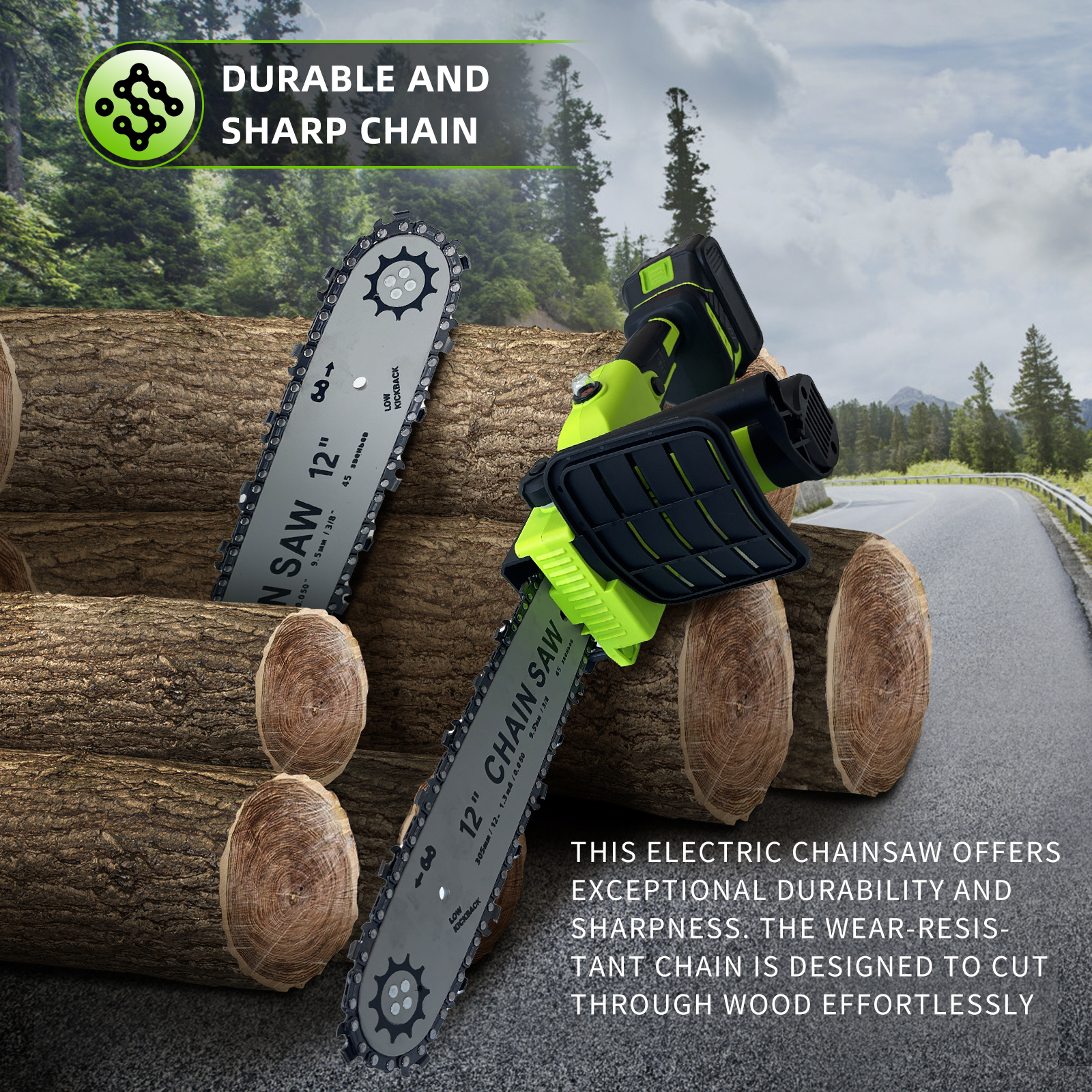 HOLYEVER 12-inch Brushless Electric Chainsaw-Holyever