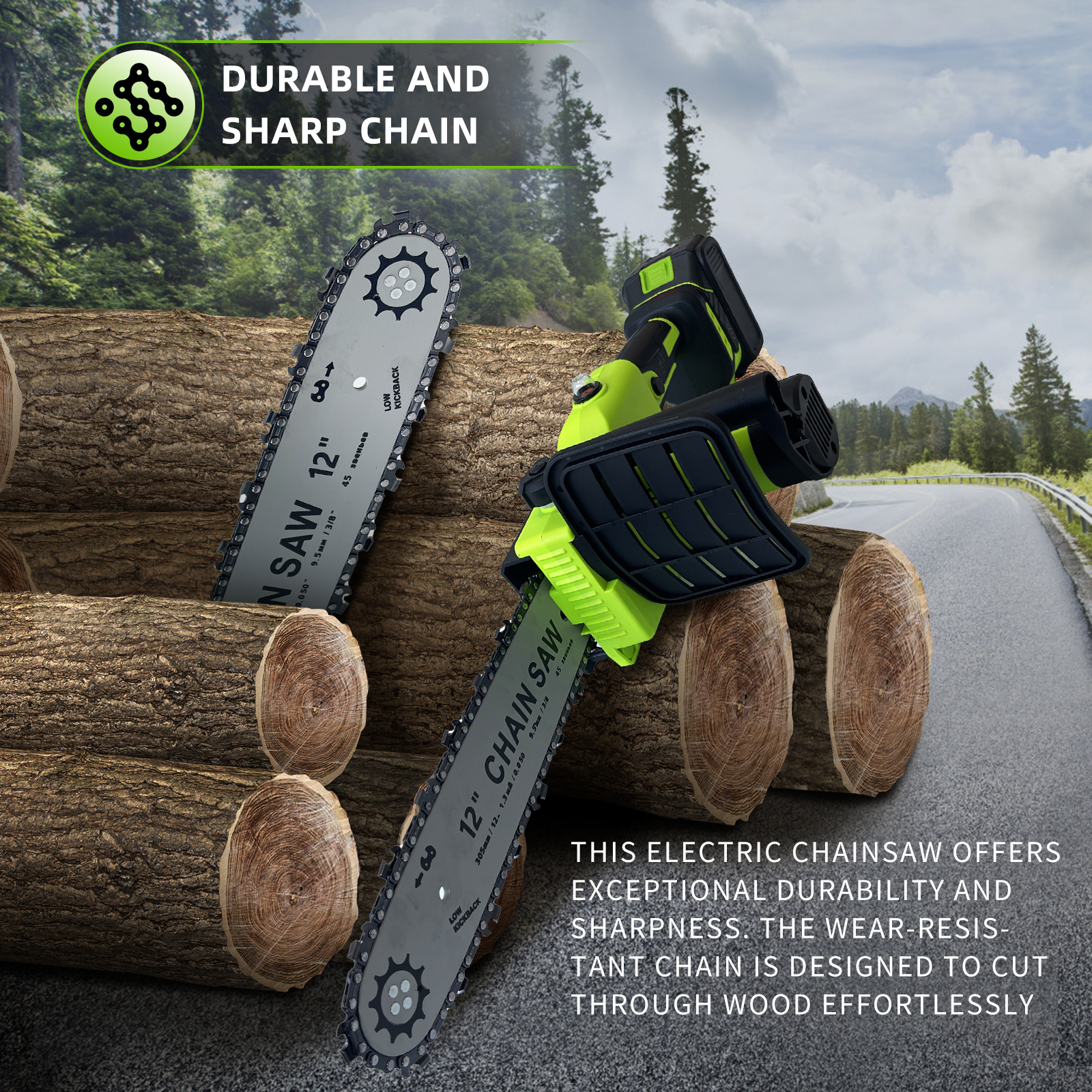 HOLYEVER 12-inch Brushless Electric Chainsaw-Holyever