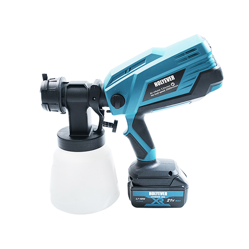 Cordless Paint Sprayer With 1000 ml Container, With 2x4.0Ah Makita 21V Li-Ion Batteries