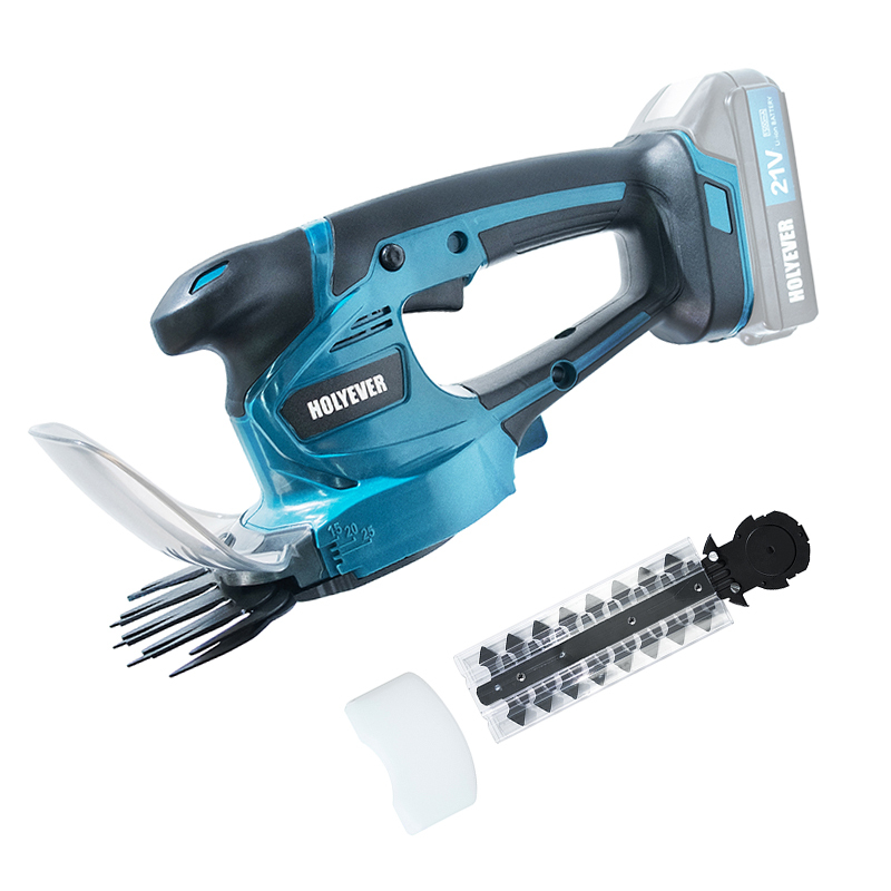 Dual Purpose Electric Cordless Brushless Hedge Trimmer, With 2x1500mA Makita 21V Li-Ion Batteries